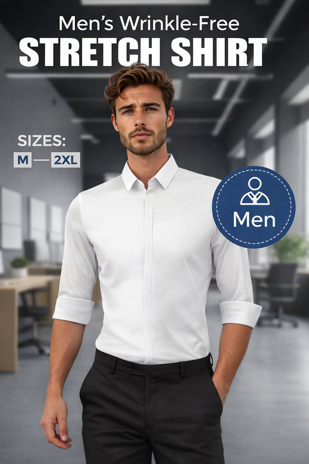 Men's Wrinkle-Free Stretch Shirt