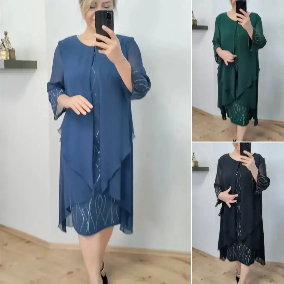 2025 fashion chiffon dress
