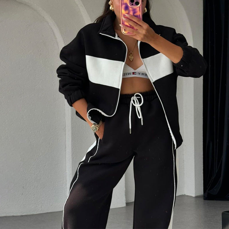 🎉Spring Sale 49% off 🛍️ Women's Two-Piece Color-Block Tracksuit