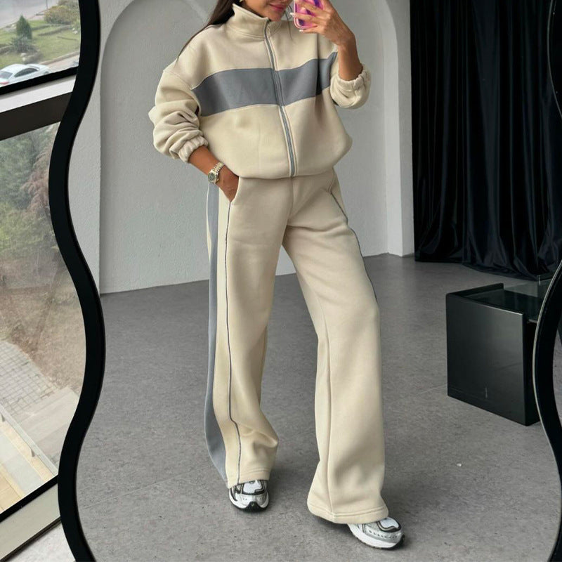 🎉Spring Sale 49% off 🛍️ Women's Two-Piece Color-Block Tracksuit
