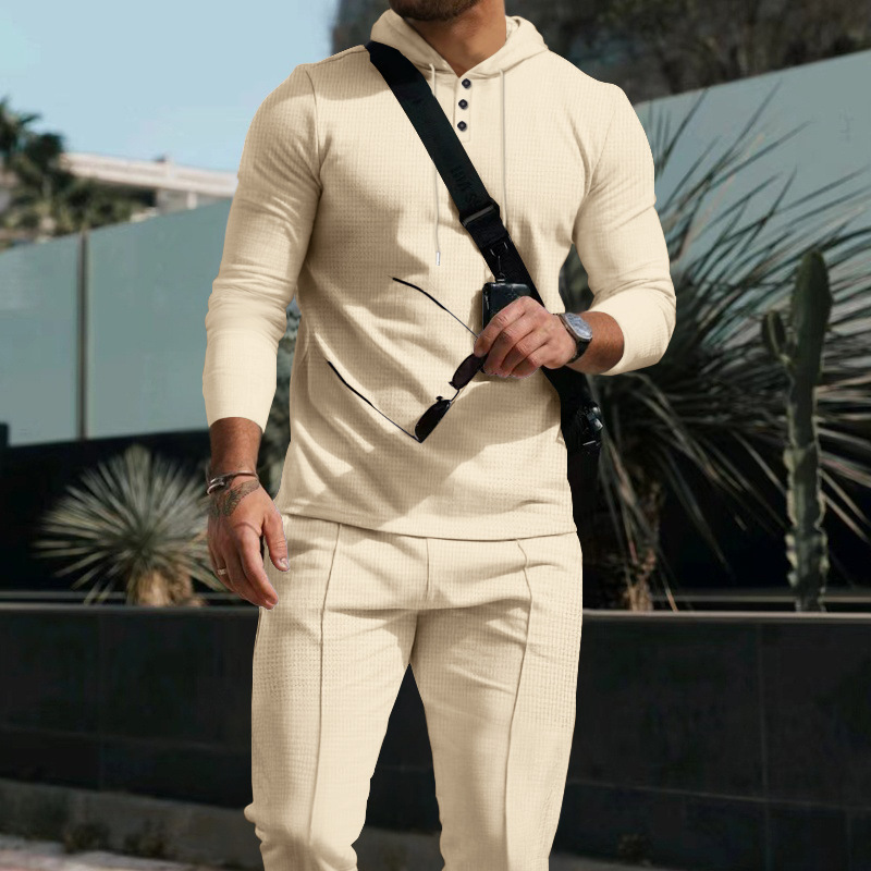 Men’s Solid Color Breathable Activewear Set