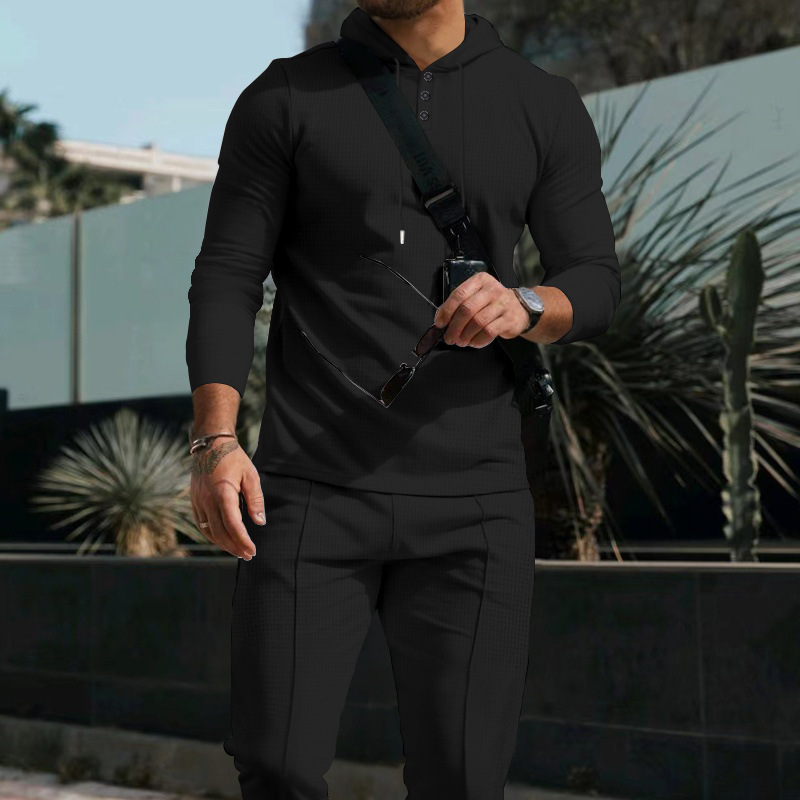 Men’s Solid Color Breathable Activewear Set