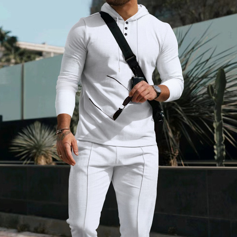Men’s Solid Color Breathable Activewear Set