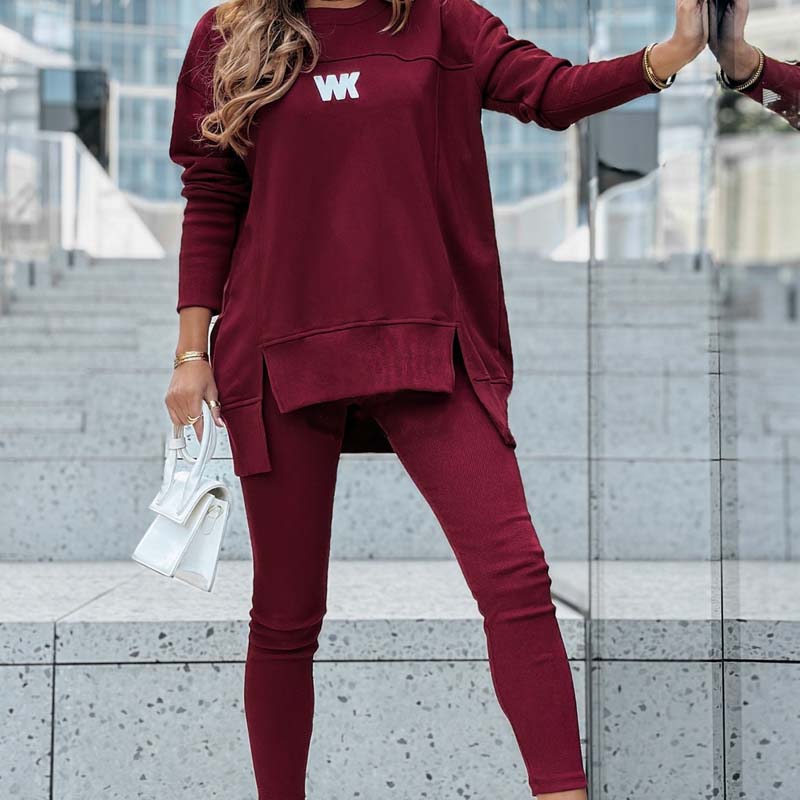 Women's Casual Sweatshirt and Leggings Set