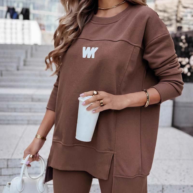 Women's Casual Sweatshirt and Leggings Set