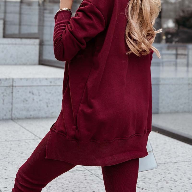 Women's Casual Sweatshirt and Leggings Set