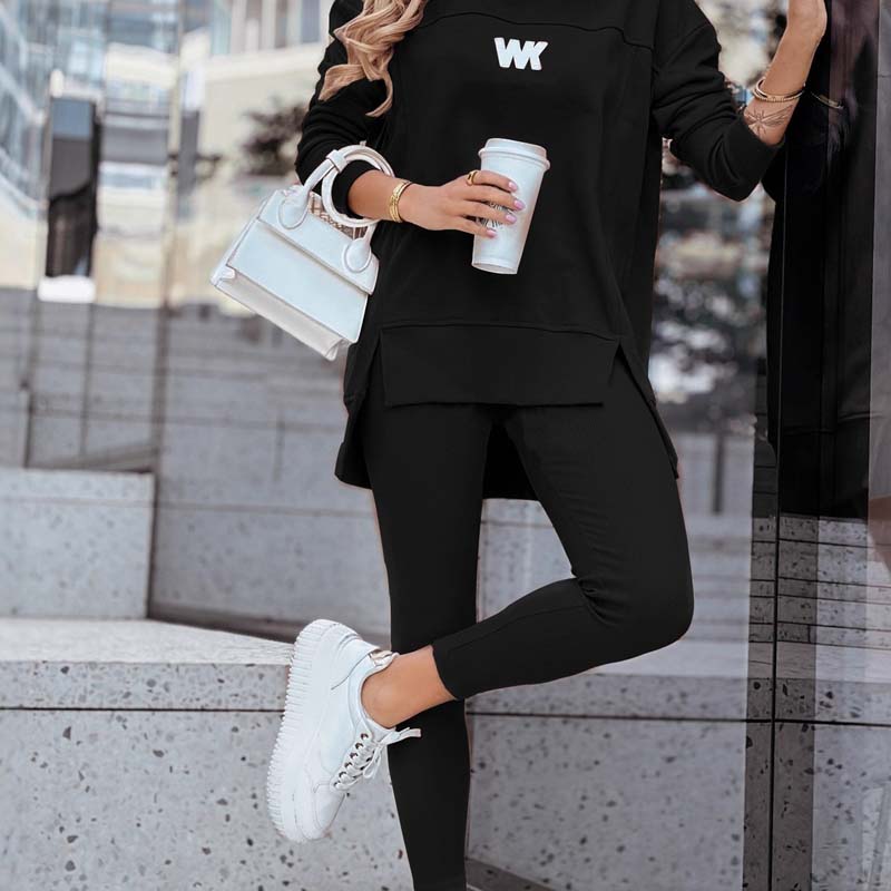 Women's Casual Sweatshirt and Leggings Set