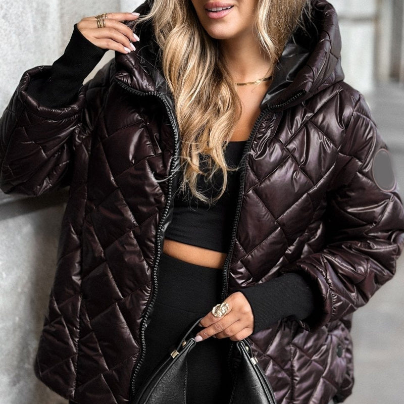 Women's Diamond Quilted Puffer Jacket
