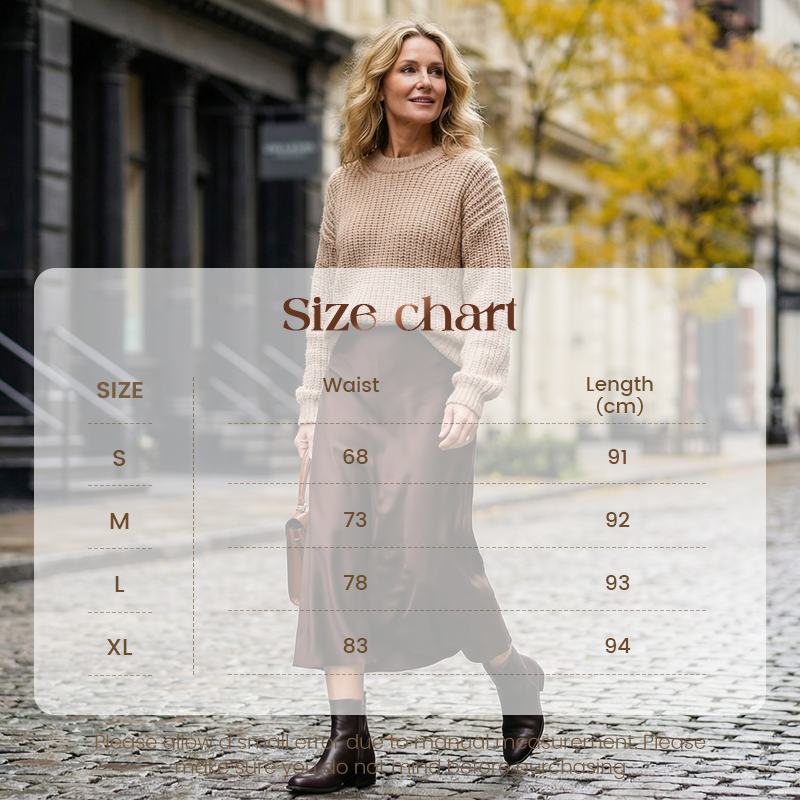 🔥Hot Sale Deals-Women's Lustrous High-Waist Satin Skirt