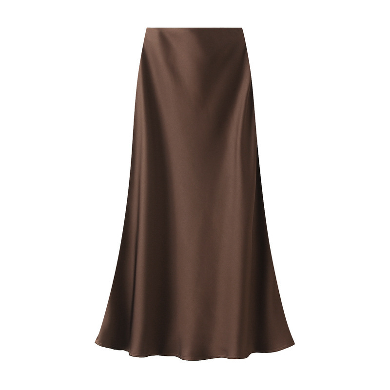 🔥Hot Sale Deals-Women's Lustrous High-Waist Satin Skirt