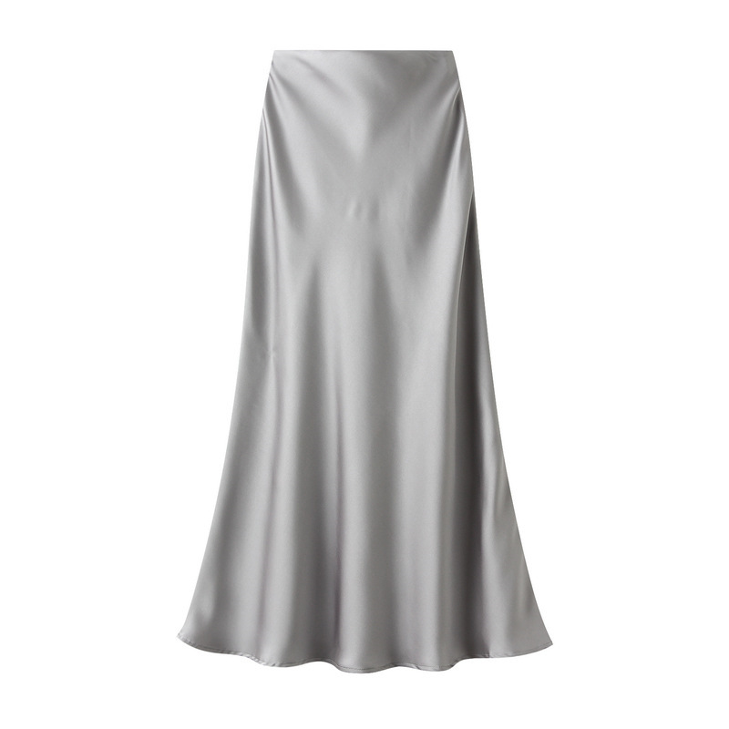 🔥Hot Sale Deals-Women's Lustrous High-Waist Satin Skirt