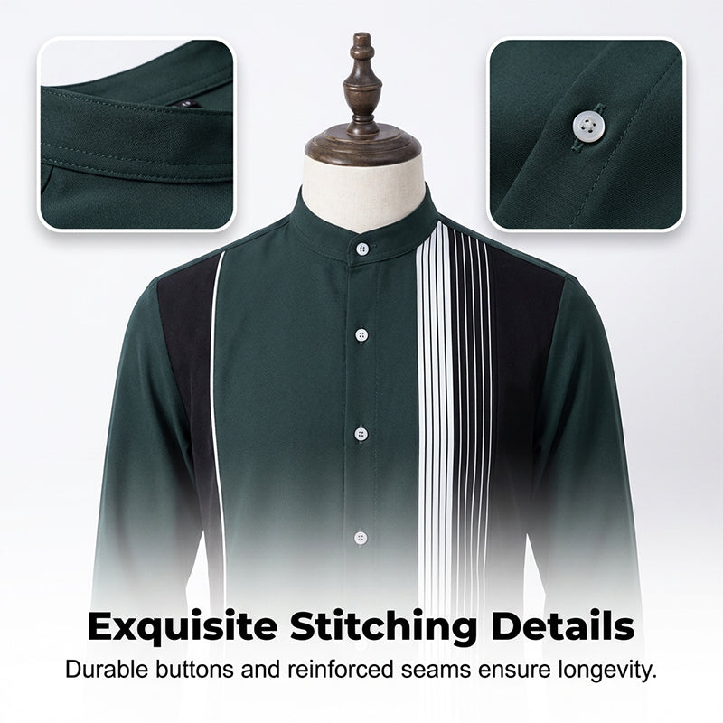 👔 Men's Striped Shirt & Pants 2-Piece Set✨ Effortless Style✨