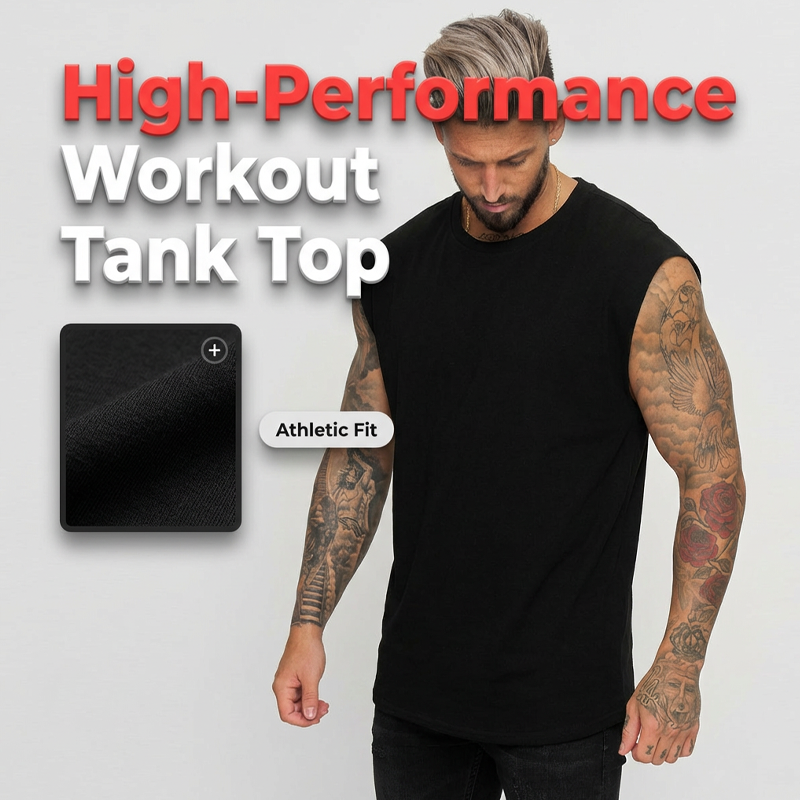 Men's Sleeveless Workout Tank Top