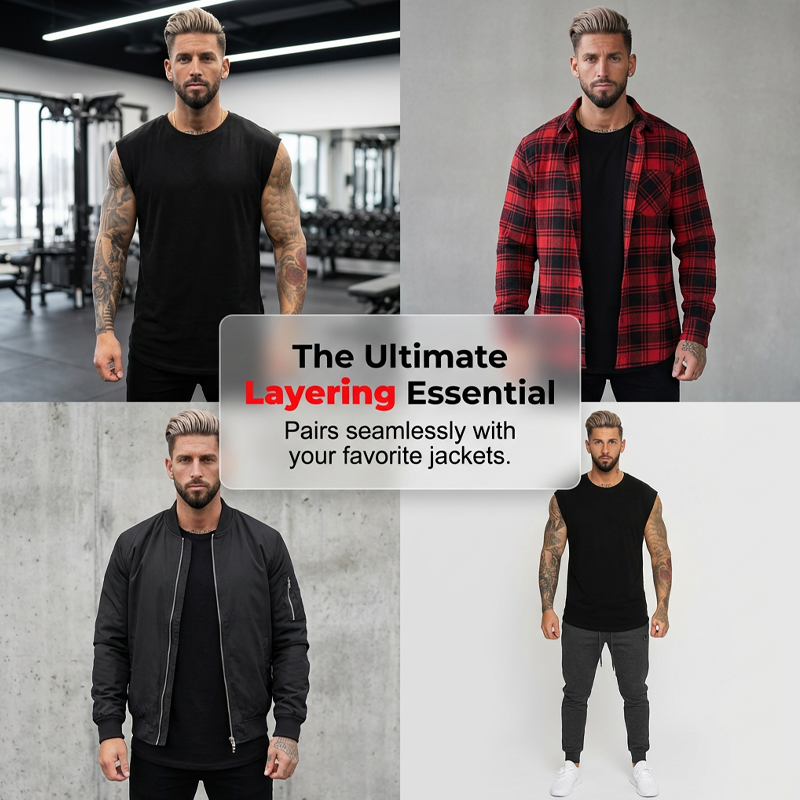 Men's Sleeveless Workout Tank Top