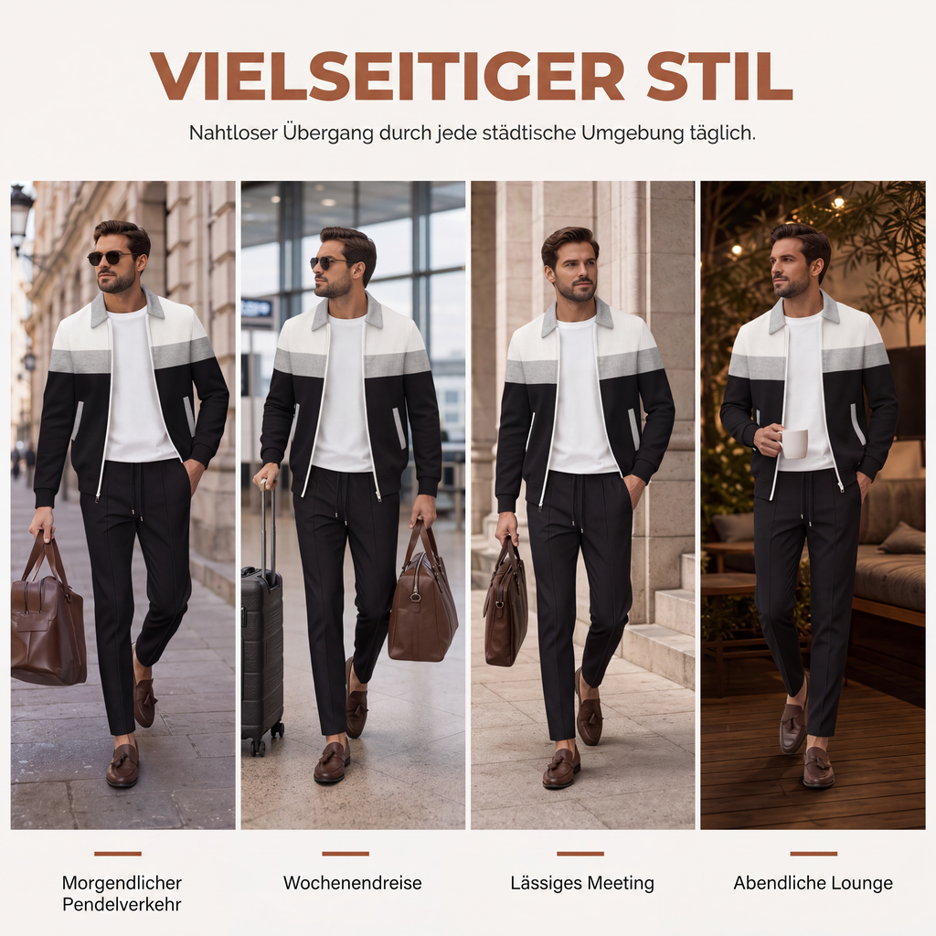 Men's Full-Zip Two Piece Set