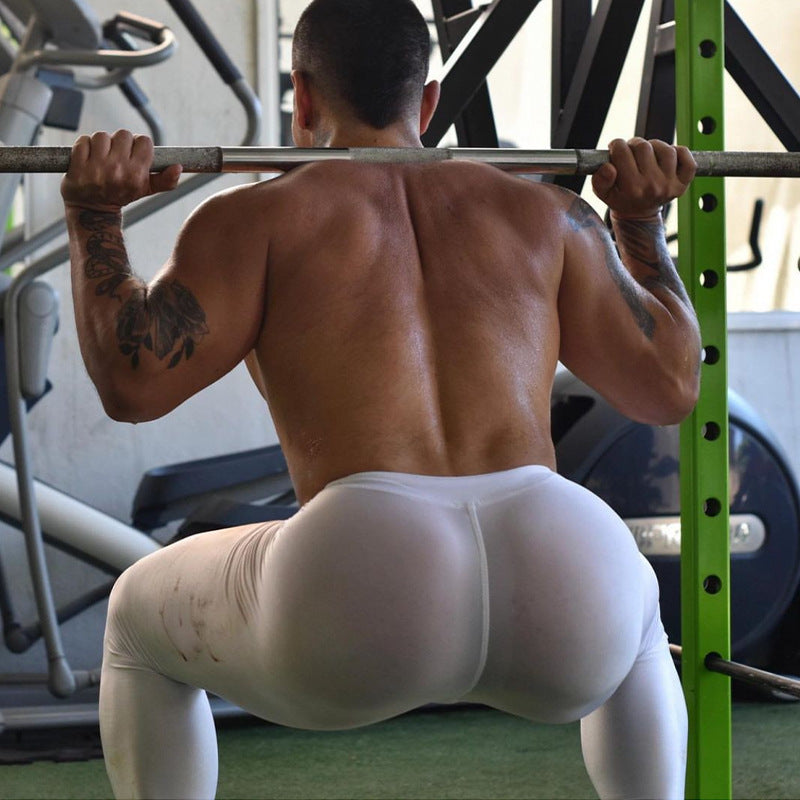 💯Spring Specials🎉 Men's Sexy Ultra-thin Sports Bottom Stockings Pants